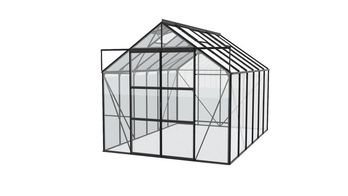 Växthus Uranus 9900 Svart Glas 9,9 m² Vitavia